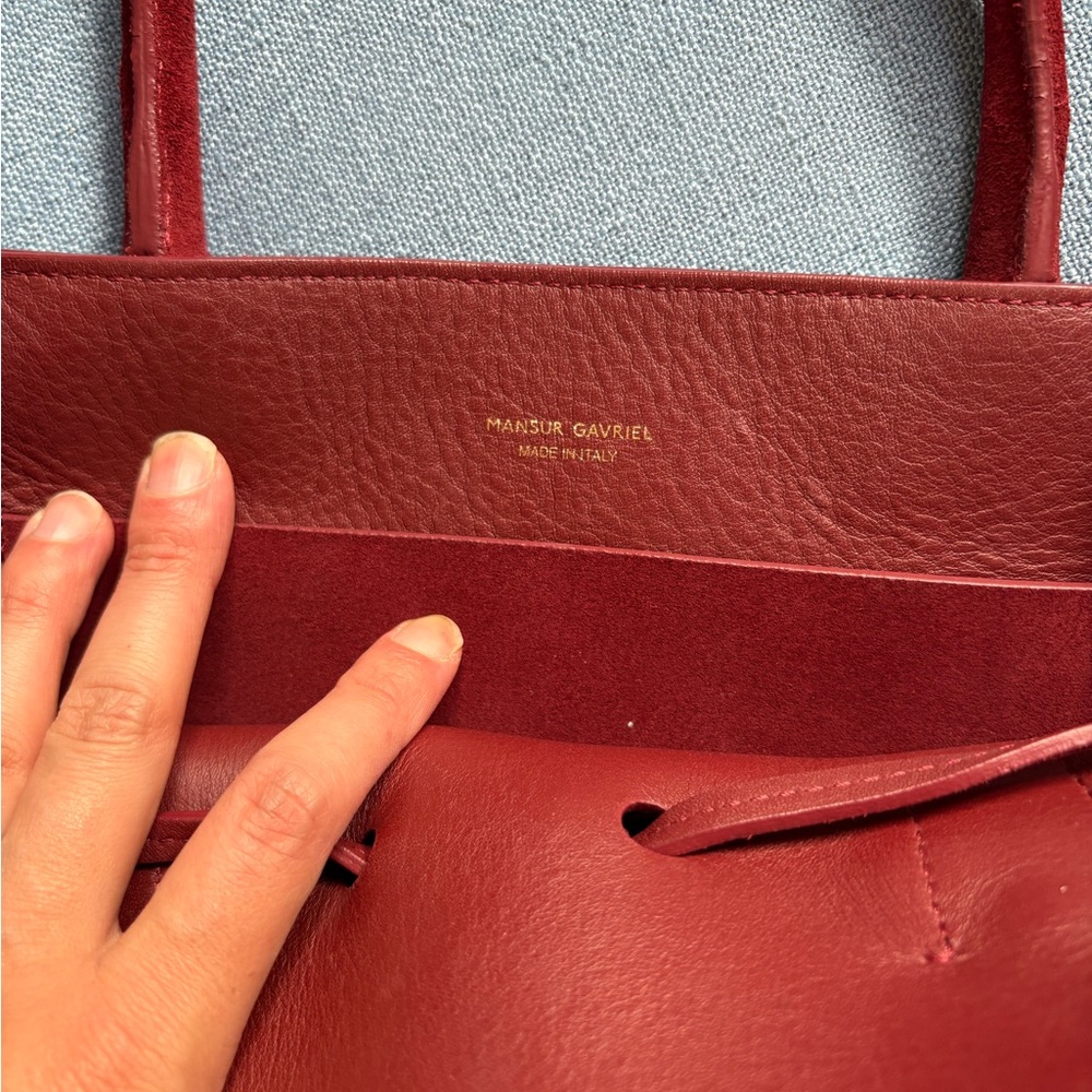Suede mansur Gavriel handbag - Picture 5 of 6